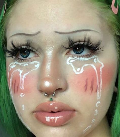 Xhoneycloudsx Makeup Clown Face Art Makeup Edgy Makeup Grunge Makeup