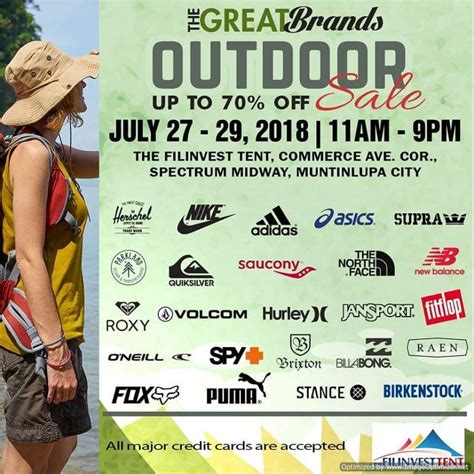 The Great Brands Outdoor Sale July 27 To 29 2018 Proud Kuripot