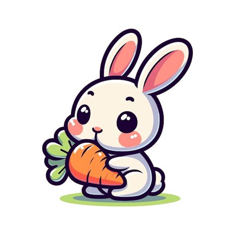 Premium Vector Cute Rabbit Vector Illustration