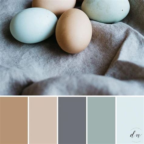 A Beautiful Blue And Cream Color Palette Can Be Used For