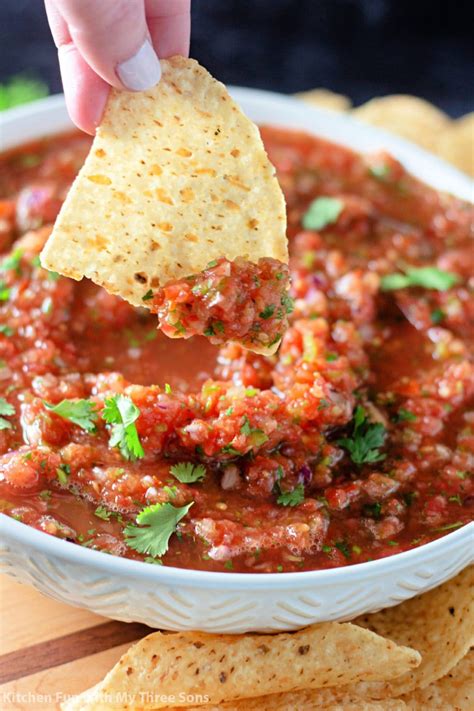 Homemade Salsa Recipe Kitchen Fun With My 3 Sons