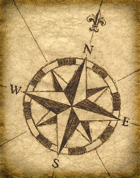 compass rose artwork 11 x 14 old maps treasure maps compass sailing navigation vintage