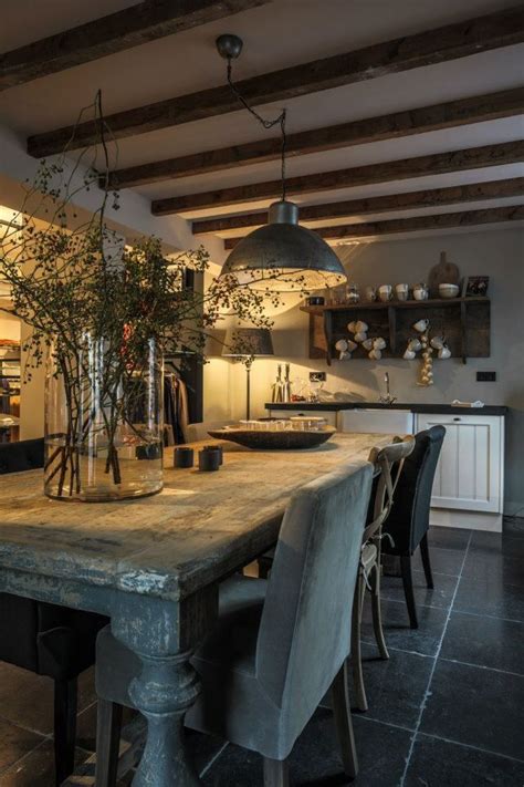 This table is made from readily available lumber at home depot, free plans. Rustic | Rustieke eetkamer, Frans land decoreren, Eetkamer ...