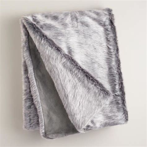 It only took me 30 minutes to make! Gray Faux Fur Throw. The feel and look of fur has long ...