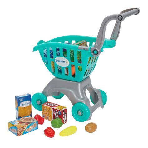 Spark Create Imagine Shopping Cart With Food Play Set 18 Pieces