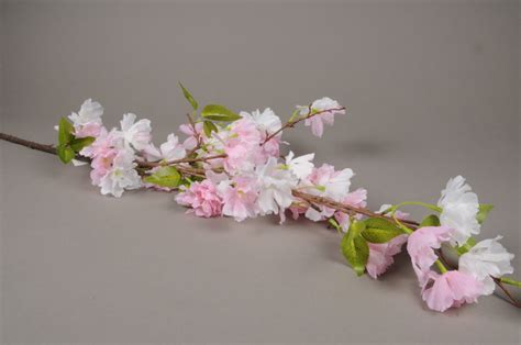 Pink Artificial Cherry Blossom Branch H127cm