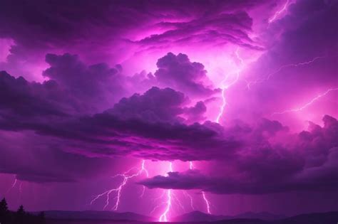 Purple Thunderstorm Images Free Download On Freepik