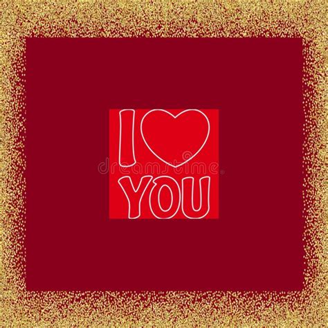 Valentines Day Background Red Romantic Hearts Romance I Love You Text