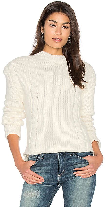 Anine Bing Chunky Knit Sweater In Cream Shopstyle Clothes And Shoes