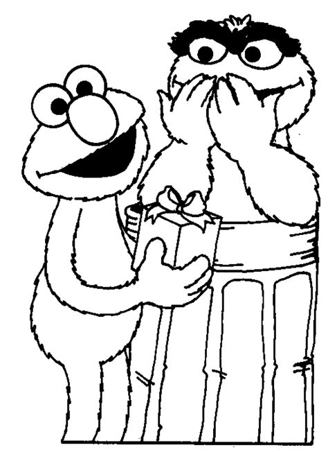 Elmo Printable Coloring Pages