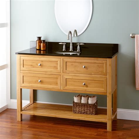 4.6 out of 5 stars 99. 48" Narrow Depth Taren Bamboo Vanity for Undermount Sink ...
