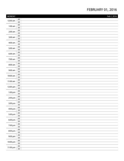 hourly planner templates  word excel  formats