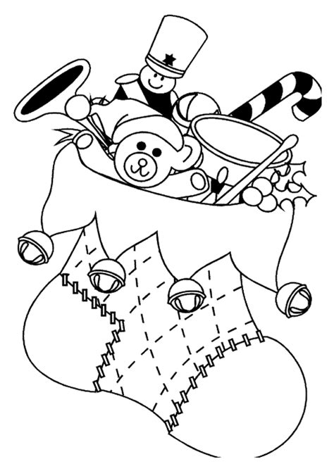 Coloriage cadeaux noel botte sur Hugolescargot.com