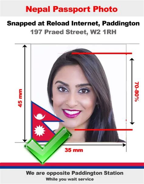 Nepalese Passport Photo And Visa Photo Snapped In Paddington London