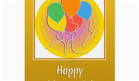 Zazzle Birthday Cards Golden Birthday Card With Balloons Zazzle