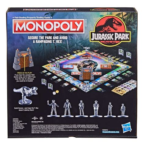 Jurassic Park Monopoly Features An Electronic Gate That Roars And Plays