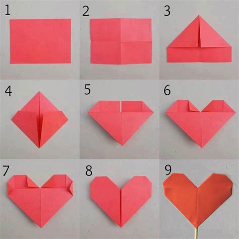 Origami Heart With A Hidden Message Paper Hearts Origami Hearts Paper