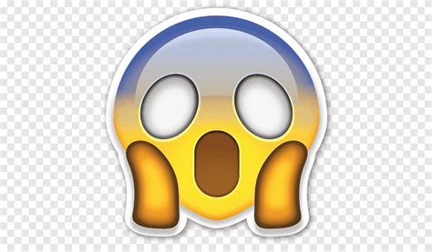 Ikon Emoji Ekspresi Terkejut Emoji Kaget Smiley Stiker Png Pngegg