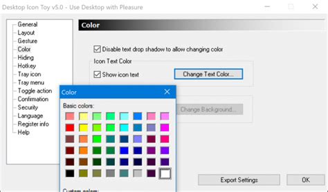 Windows 10 makes it easy to change the program icon for a shortcut, but not the main executable. How to change the Desktop font color in Windows 10