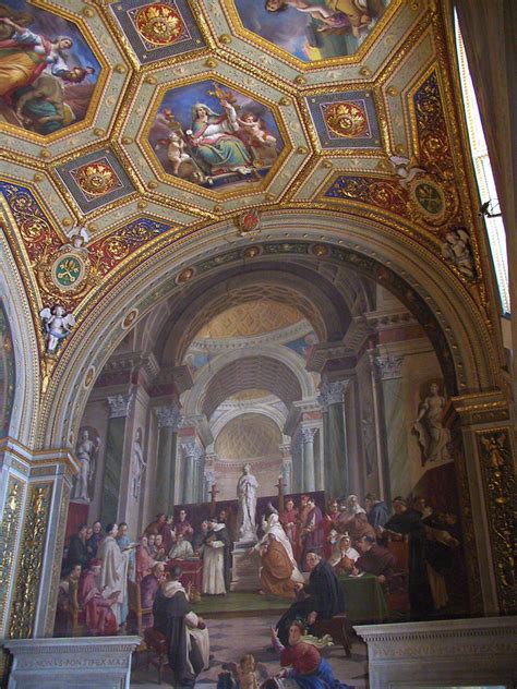 857 1811 Vatican Museums Raphael Rooms Fresco And Ceiling