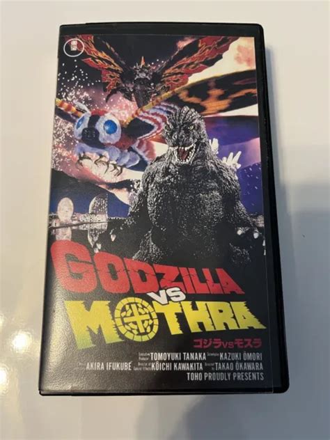 Godzilla Vs Mothra 1992 Vhs Toho Video Rare Japanese Import 1799
