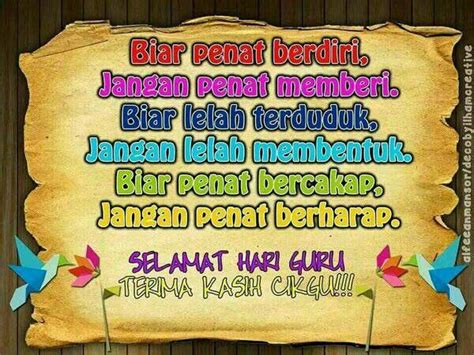 We did not find results for: Pin by Nani Jaafar on selamat hari guru (With images) | Selamat hari guru, Guru quotes, Guru