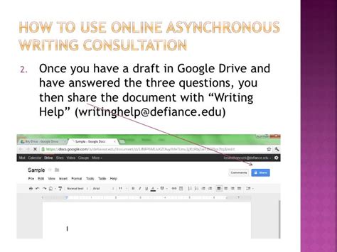 How To Use Online Asynchronous Writing Consultation