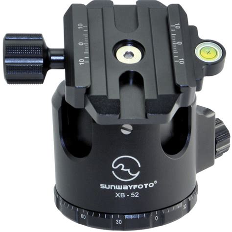 Sunwayfoto Xb 52 Low Profile Ball Head Xb 52 Bandh Photo Video