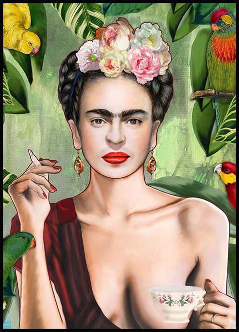 De ongelooflijke frida kahlo heeft een nalatenschap die ook zeventig jaar later nog steeds. Frida Kahlo posters - Trendy and retro posters online ...