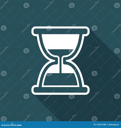 Vector Illustration Of Single Isolated Clepsydra Icon Stock Vector