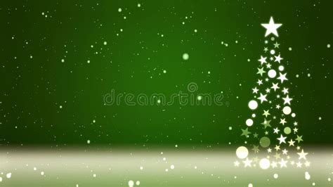 Footage Of Falling Snow On A Christmas Tree And Colored Background