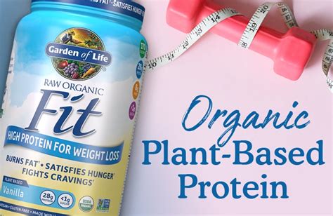 Raw Organic Fit Protein Powder For Weight Loss Vanilla Garden Of Life