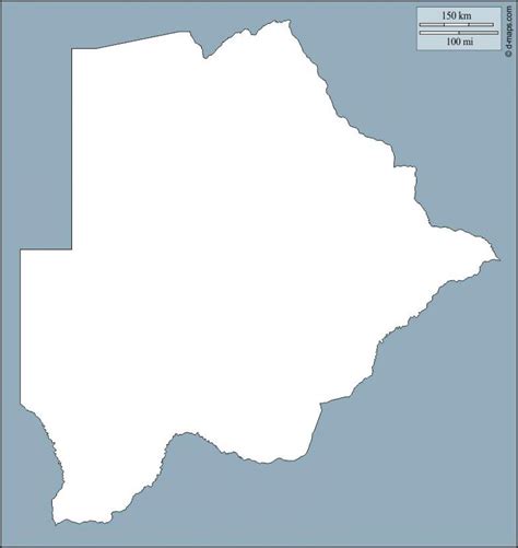 Bantu speakers originating in the cameroonian highlands were among the first groups to move out before other invaders. Botswana Karte Umriss - Karte von Botswana Karte Umriss ...