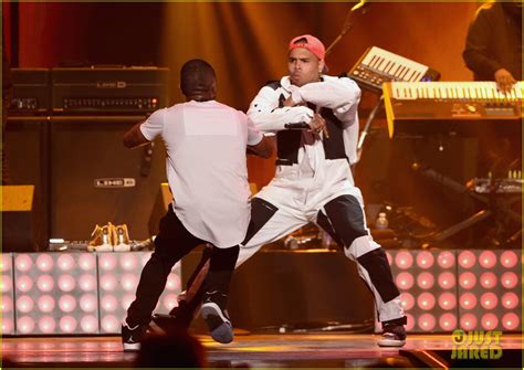 Usher And Chris Brown Join Forces For New Flame At Iheartradio Music Festival 2014 Photo
