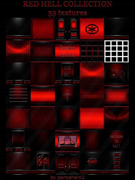 Textures Imvu For Sale Red Hell Collection 35 Textures For Imvu Rooms