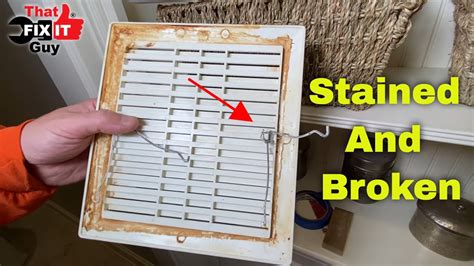 Quick And Easy Bathroom Exhaust Fan Cover Replacement Youtube