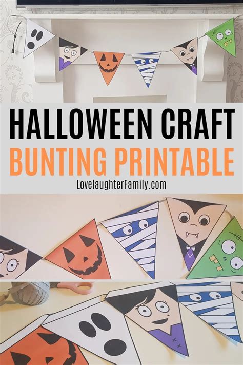 The Goofiest Halloween Bunting Printable For Kids To Make Love