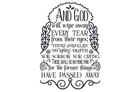 And God Will Wipe Away Every Tear From Their Eyes Svg Cut File By