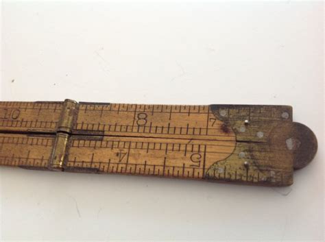 Vintage Carpenters Folding Ruler Tools Bookbinding