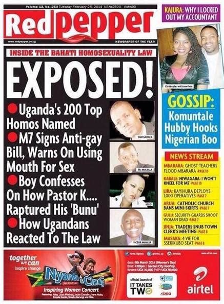 Ugandan Tabloid Names Top 200 Gays The Citizen