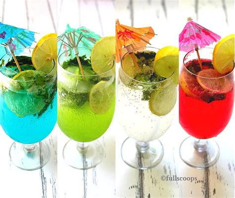 How To Make Mocktails At Home Blue Lagoon Virgin Mojito Kiwi Mint