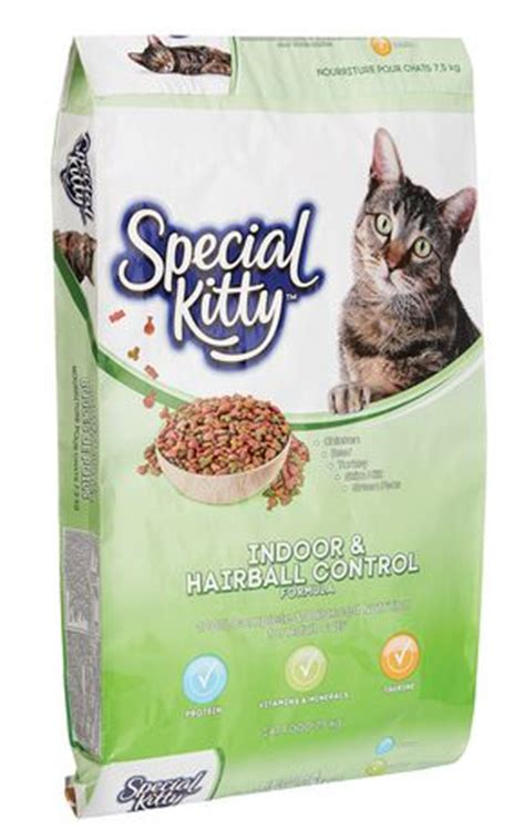 Cans at walmart and save. Special Kitty Indoor & Hairball Control Dry Cat Food ...