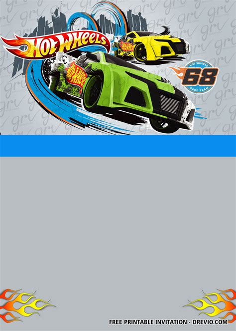 Free Hot Wheels Invitation Templates Newest Download Hundreds Free