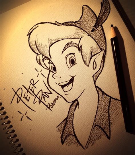 Learn How To Draw Peter Pan Face Peter Pan Step By Step Artofit
