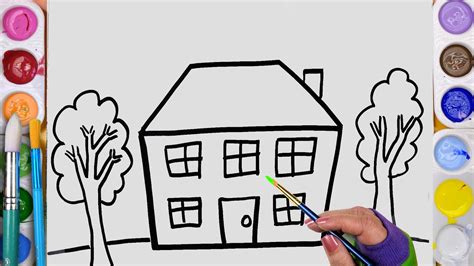 How To Draw And Paint Kids Playhouse Learning Coloring