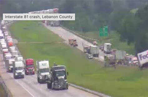 Multiple Tractor Trailers Involved In I 81 Crashes In Pennsylvania