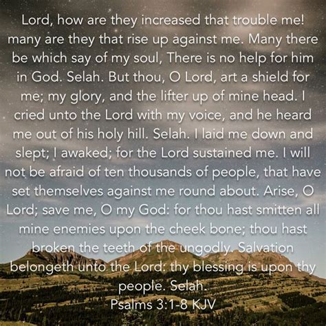 Psalm 3 Prayer Book Summary Review Gwennocayla