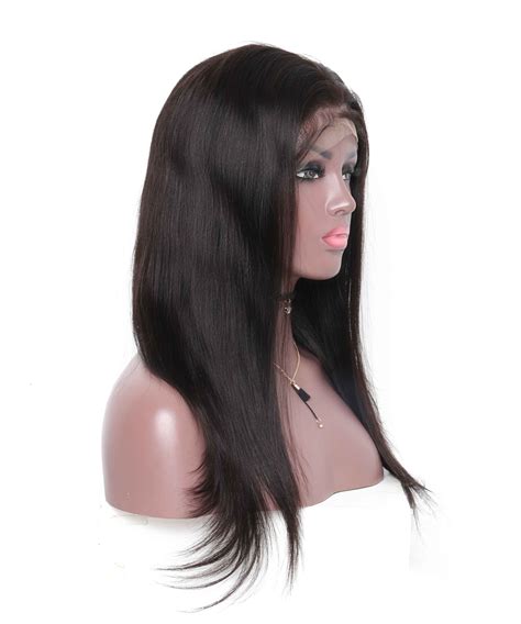 Straight Full Lace Human Hair Wigs Silk Top Wigs Natural Scalp