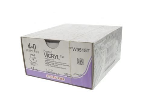 Ethion Coated Vicryl Absorbable Sutures 11mm 50g Undyed 24box 19mm 4