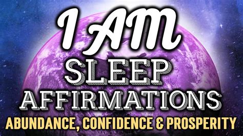 I Am Affirmations For Sleep I Am Abundance Wealth Success